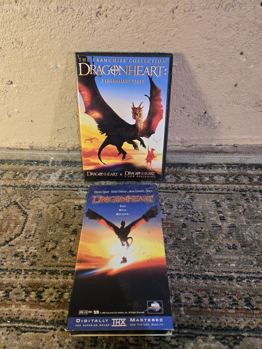 Dragonheart: the Franchise Collection-2 Legendary Tales DVD And Dragon Heart VHS